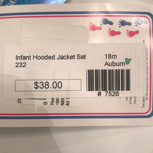 SEC AUBURN Hooded Jacket Set 18 Mo $38 - Picture 7 of 7